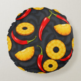 Spicy Slice - Pineapple Empire Design Rond Kussen