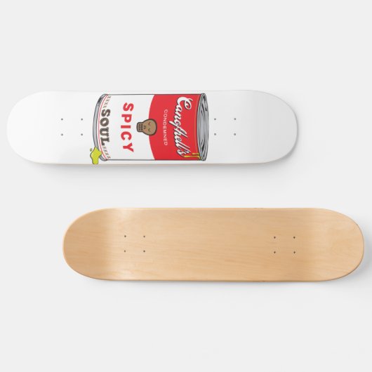 Spicy Soul Pop Art Print Deck Skateboard (Horizontaal)