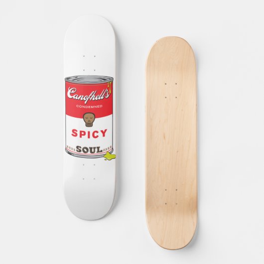 Spicy Soul Pop Art Print Deck Skateboard (Voorkant)