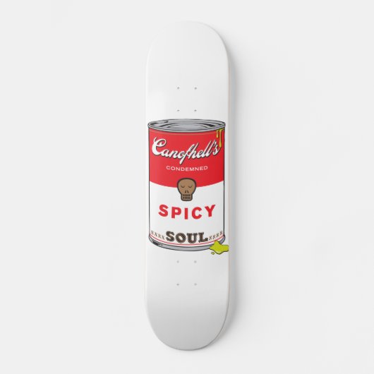 Spicy Soul Pop Art Print Deck Skateboard (Voorkant)