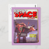 Spicy Space Stories Fake Pulp Hoesje Briefkaart (Voorkant / Achterkant)