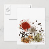 Spicy spices foodie top chef foto briefkaart (Voorkant / Achterkant)