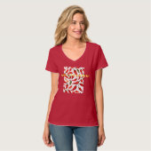 "Spicy Statement: V-hals dames T-shirt (Voorkant volledig)