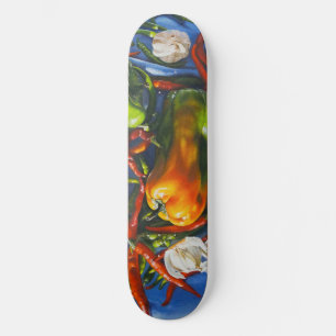 Spicy Stilleven met paprika en knoflook Persoonlijk Skateboard