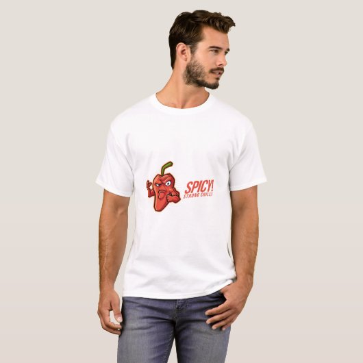 Spicy Strong Chili T-shirt (Voorkant volledig)