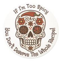 Spicy Sugar Skull Calavera Dag van de Dode Sticker