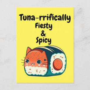 Spicy Tuna Cat - Tuna offally Feisty & Spicy Briefkaart