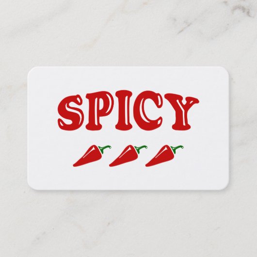 SPICY VISITEKAARTJE (Voorkant)