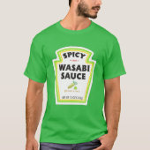 Spicy Wasabi Sauce Halloween Costume Matching Coup T-shirt (Voorkant)