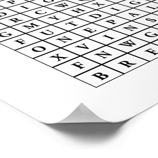 Spicy Word Search Poster (Hoek)