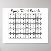 Spicy Word Search Poster (Voorkant)