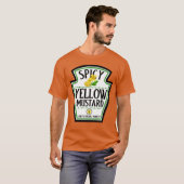 Spicy Yellow Mustard Halloween Costume  T-shirt (Voorkant volledig)