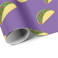 Spicy! Yummy Taco Pattern op Paars