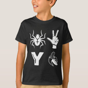 Spider 2 Y Banaan Shirt Grappige Voetbal Liefhebbe