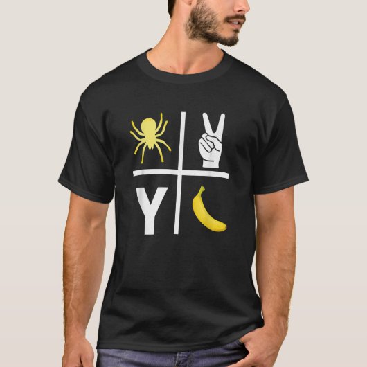 Spider 2 Y Banana Football Liefhebbers Amerikaans  T-shirt (Voorkant)