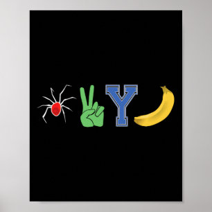 Spider 2 Y Banana Voetbal Strategie Spel P Poster