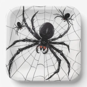 Spider 4-4 kartonnen houders papieren bordje
