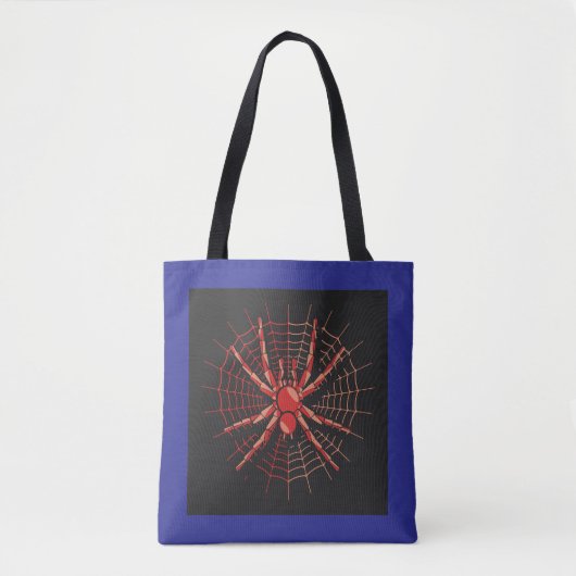 Spider Art Canvas tas - Vet en uniek ontwerp (Voorkant)