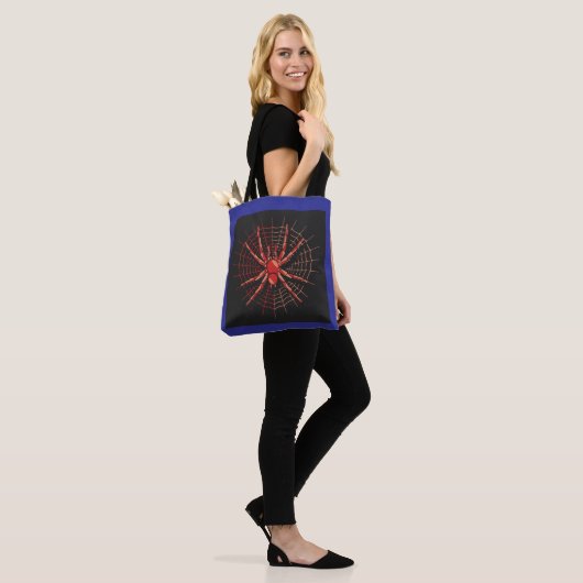 Spider Art Canvas tas - Vet en uniek ontwerp (Op model)