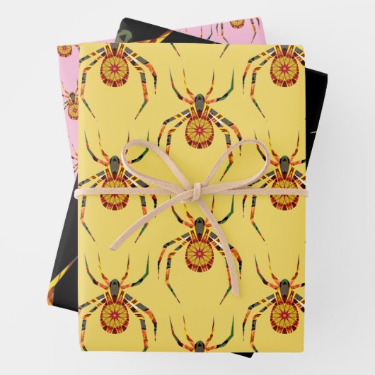 Spider Art Wrapping Craft Paper (In situ)