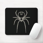 Spider - Bat Black en Bone White Muismat (Met muis)