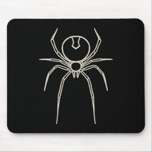 Spider - Bat Black en Bone White Muismat