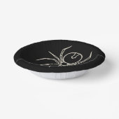 Spider - Bat Black en Bone White Papieren Kommen (Gebogen)