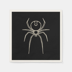 Spider - Bat Black en Bone White Servet