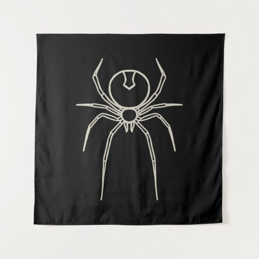 Spider - Bat Black en Bone White Wandkleed (Voorkant)