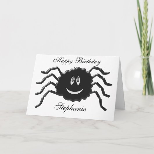 Spider Birthday Kaart (Voorkant)