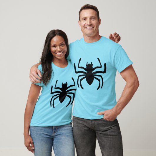 Spider blauw t-shirt (Unisex)