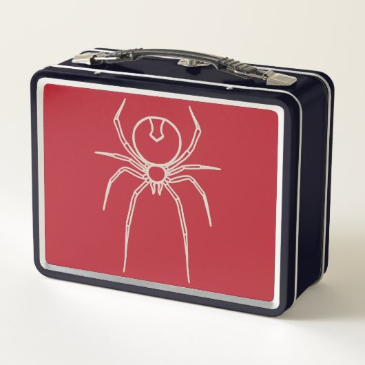 Spider - Bloed rood en bot wit (Achterkant)