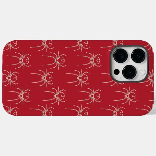 Spider - Bloed rood en bot wit Case-Mate iPhone Case (Achterkant (horizontaal))