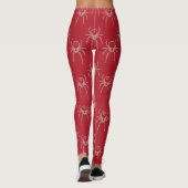 Spider - Bloed rood en bot wit Leggings (Achterkant)