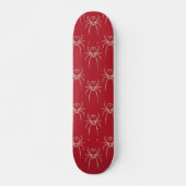 Spider - Bloed rood en bot wit Persoonlijk Skateboard (Voorkant)