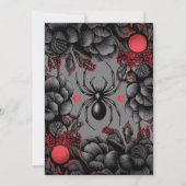 Spider Bloemen ontwerp Gotische stijl Bedankkaart (Voorkant)