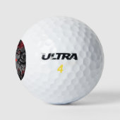 Spider Bloemen ontwerp Gotische stijl Golfballen (Logo)