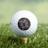 Spider Bloemen ontwerp Gotische stijl Golfballen (Insitu Shirt)