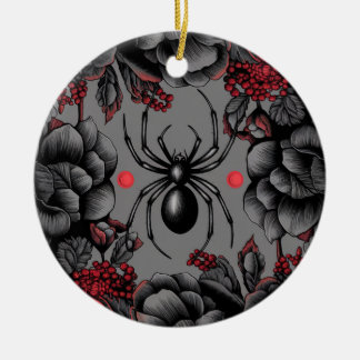 Spider Bloemen ontwerp Gotische stijl Keramisch Ornament