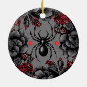 Spider Bloemen ontwerp Gotische stijl Keramisch Ornament (Achterkant)