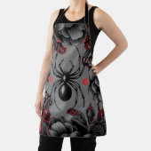 Spider Bloemen ontwerp Gotische stijl Schort (Insitu)