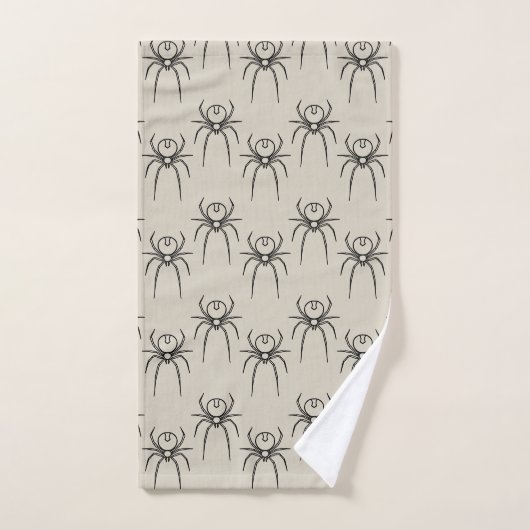 Spider - Bone White en Bat Black Bad Handdoek (Handdoek)