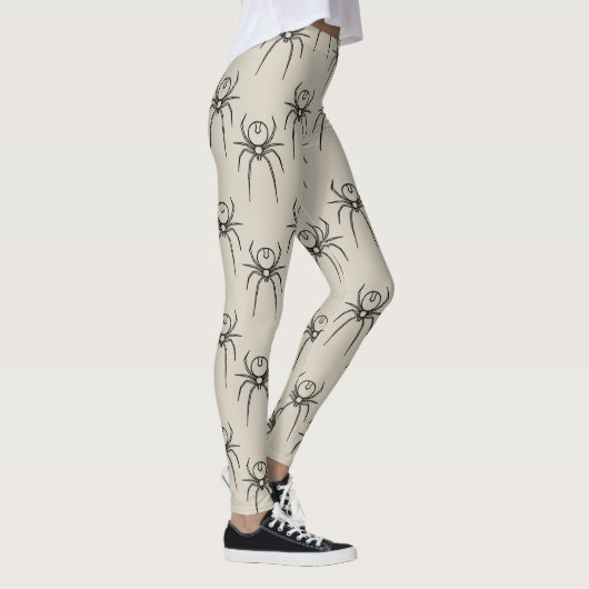 Spider - Bone White en Bat Black Leggings (Rechts)