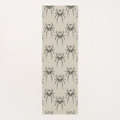 Spider - Bone White en Bat Black Yogamat (Achterkant)