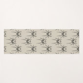 Spider - Bone White en Bat Black Yogamat (Voorkant (horizontaal))