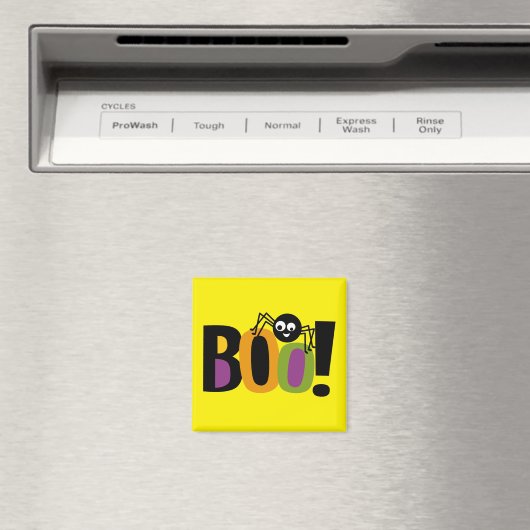 Spider BOO Halloween Magneet (Insitu (Vaatwasser))