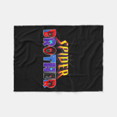 Spider Brother Shirt Verjaardag Familie Funny Hall Fleece Deken (Voorkant (Horizontaal))