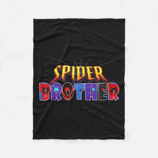 Spider Brother Shirt Verjaardag Familie Funny Hall Fleece Deken (Voorkant)