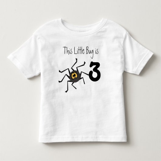 Spider Bug  Birthday T-shirt (Voorkant)