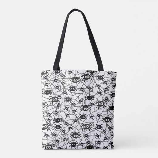 Spider Canvas tas | Halloween Trick or treat Bag (Achterkant)